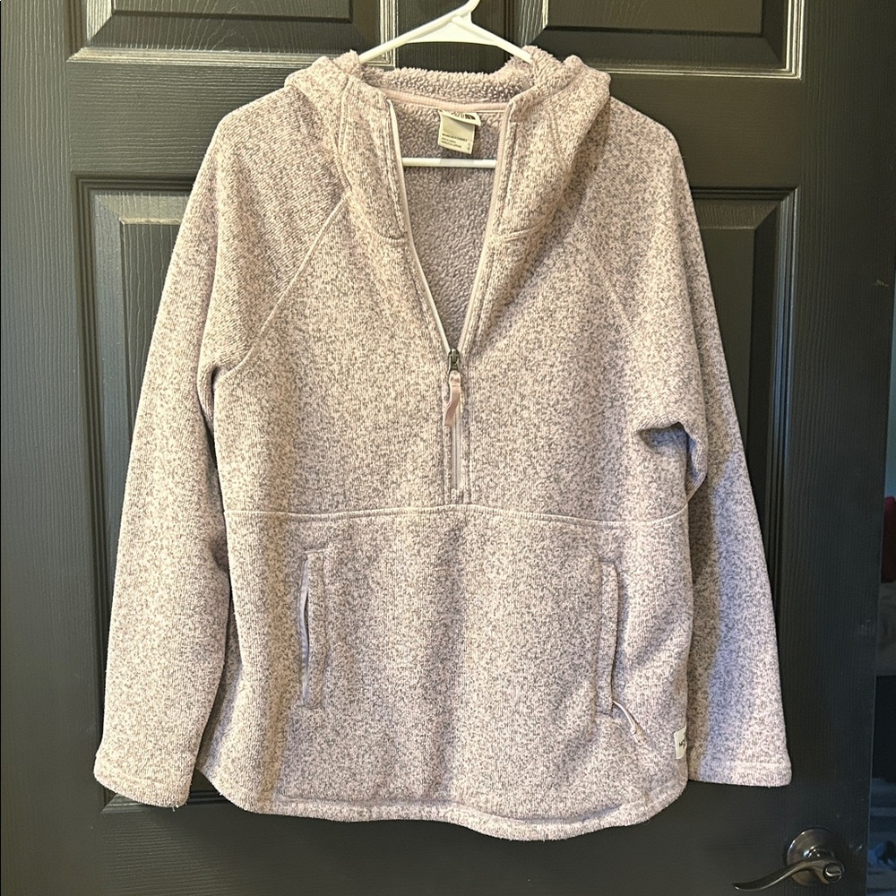 The North Face Women's Light Pink Fleece Hoodie